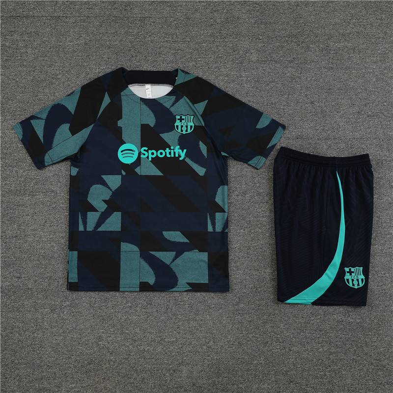 Barcelona Football Training Services Real Madrid short -sleeved jersey male adult Messi competition fast dry campaign custom team uniform