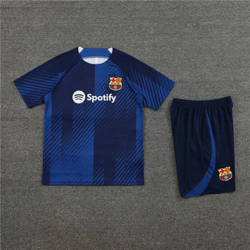 Barcelona Football Training Services Real Madrid short -sleeved jersey male adult Messi competition fast dry campaign custom team uniform