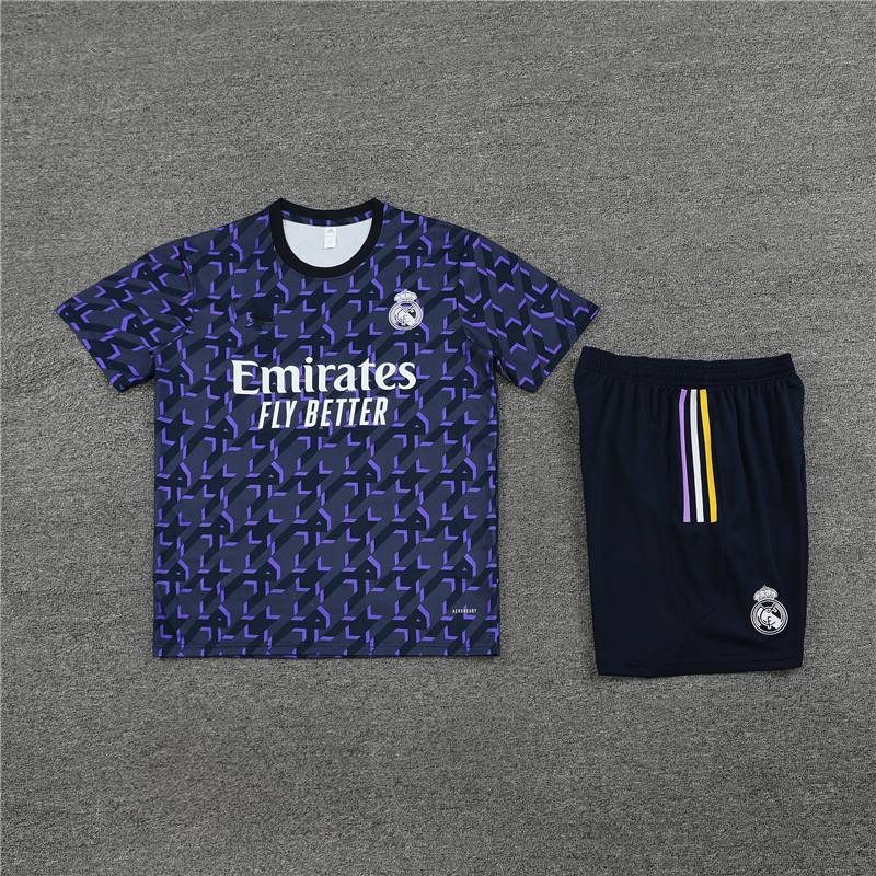 Barcelona Football Training Services Real Madrid short -sleeved jersey male adult Messi competition fast dry campaign custom team uniform
