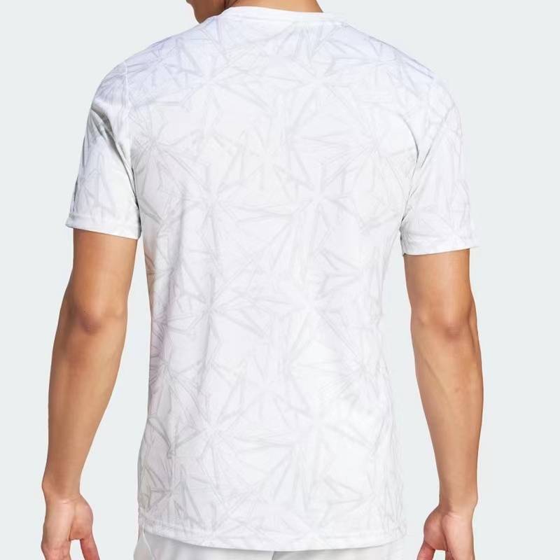 Genuine 24-25 Real Madrid jersey short-sleeved T-shirt Mbapi same Belinham pretty warm-up football training suit