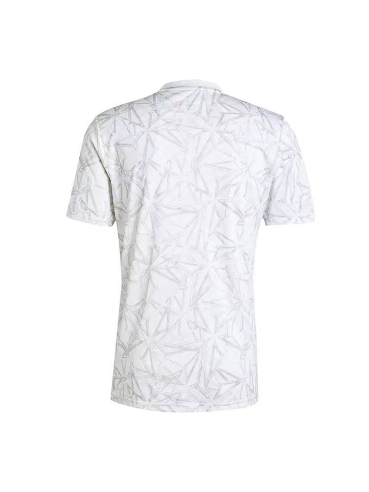 Genuine 24-25 Real Madrid jersey short-sleeved T-shirt Mbapi same Belinham pretty warm-up football training suit
