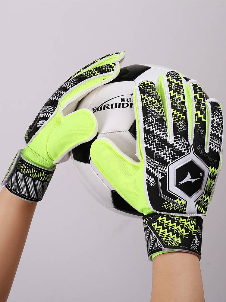 Spearia Football goalkeeper gloves Children adult elementary school students professional finger -anti -slip training goalkeeper glove men