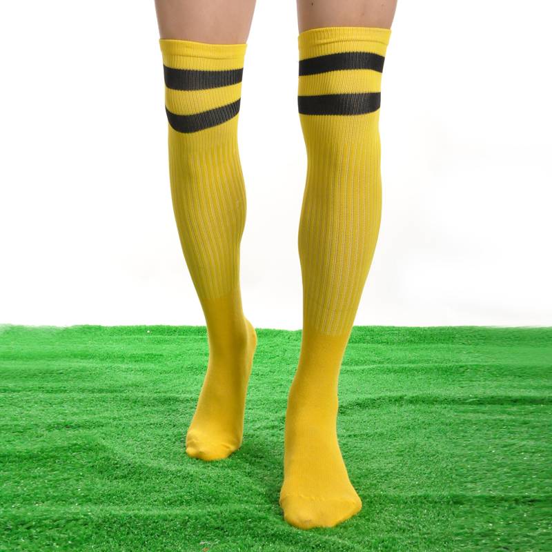 Socks, sports socks, white blue socks, sweating and skiing over the knee