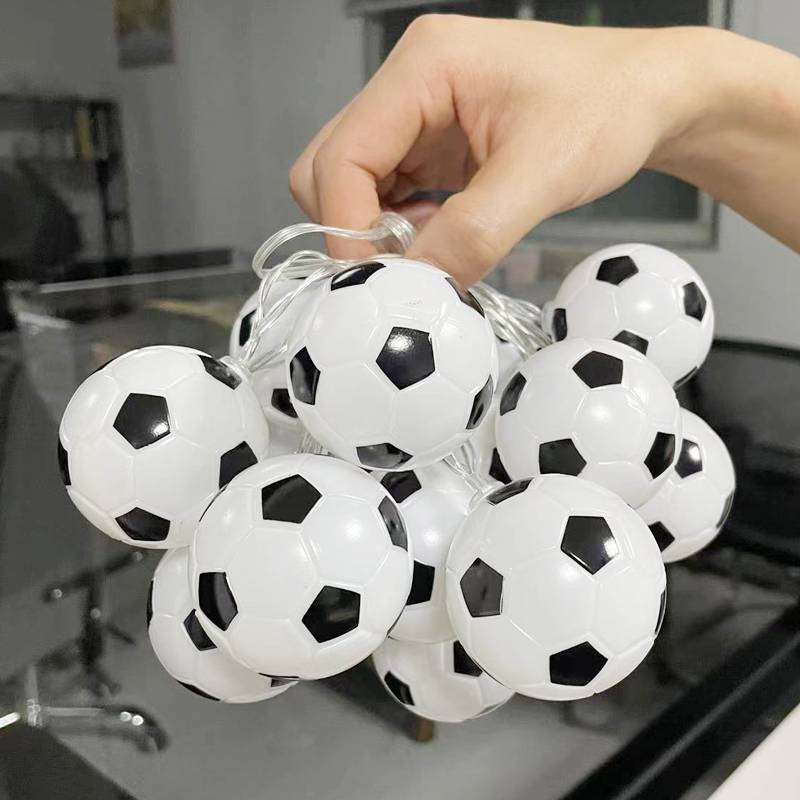 2024 European Cup Football Strings Theme Decoration LED Bar KTV Sports Lottery Store Color Light Atmosphere layout