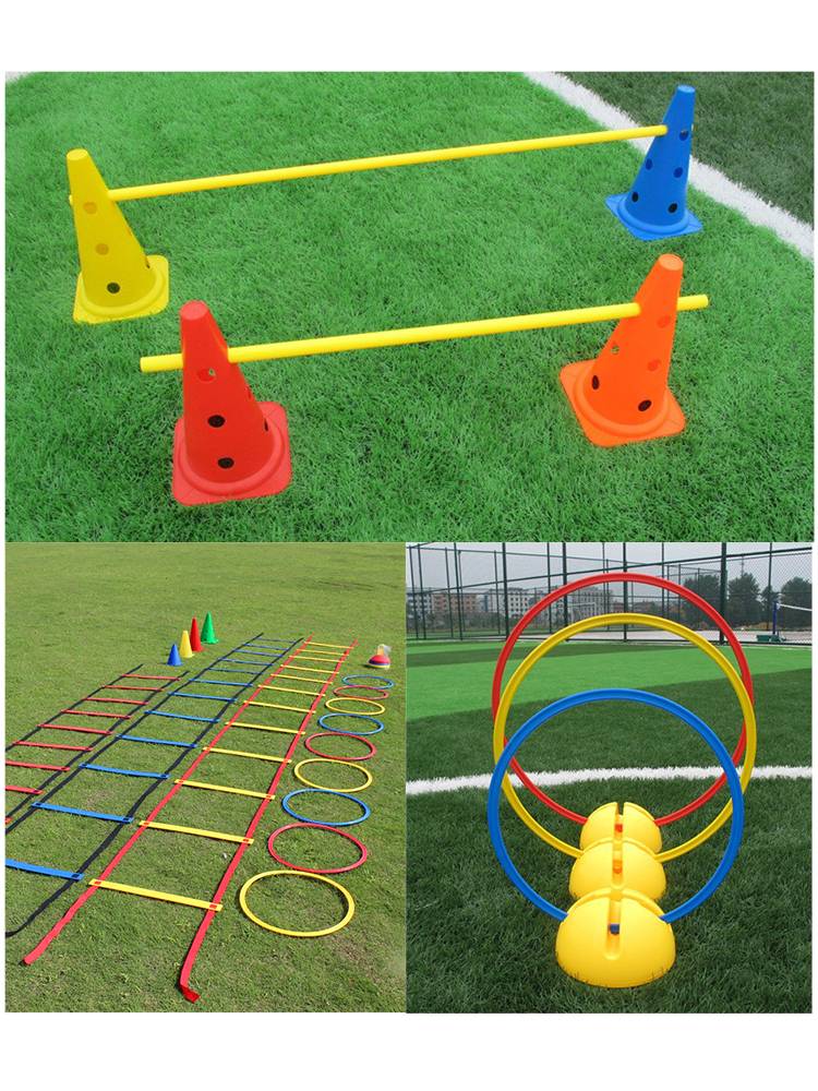 Small logo barrel 23 tapered cylinder barrier barrel football basketball training triangle cone children's roadblock body can practice supplies