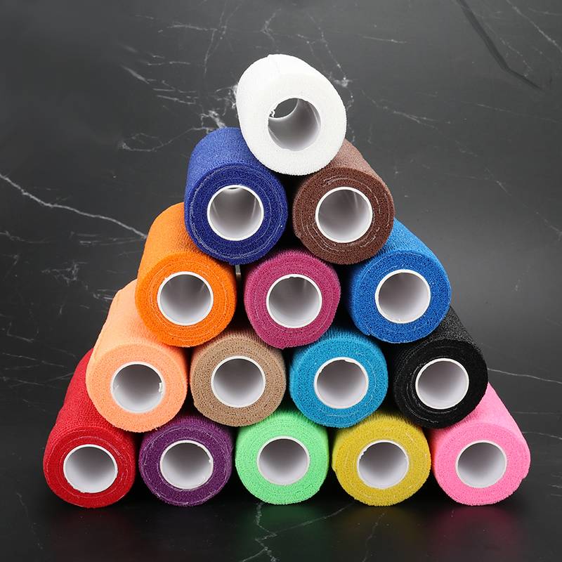 Slouda football elastic self -adhesive bandage exercise pressurized tape elastic tape tie tape protective knee and wrist protection