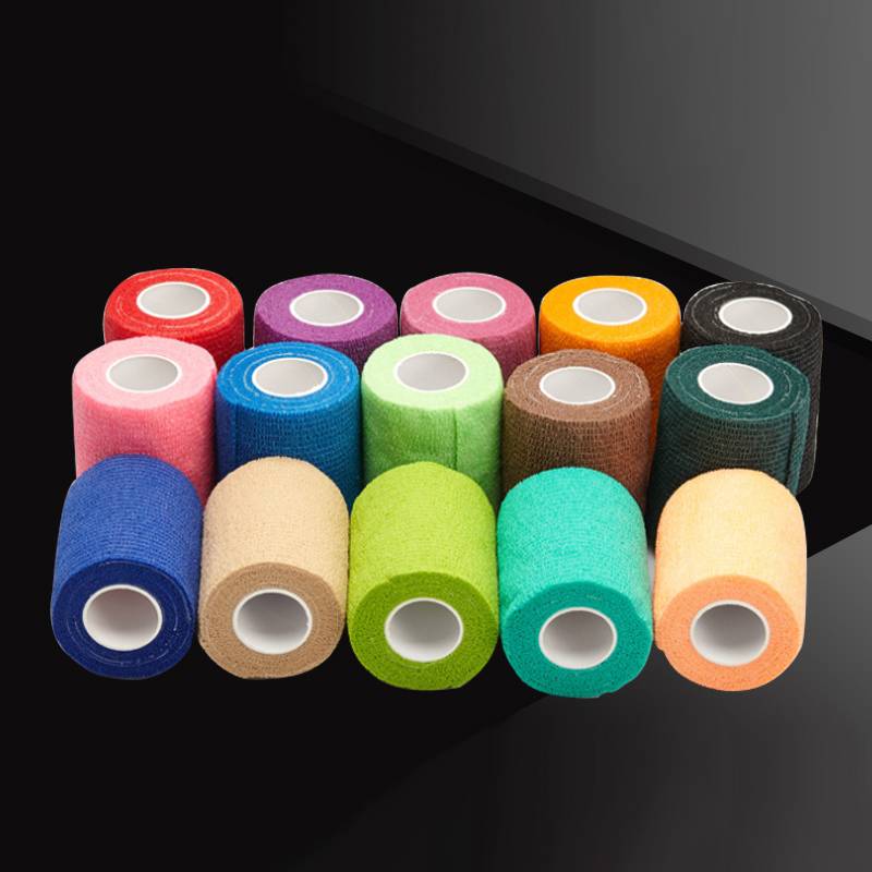 Slouda football elastic self -adhesive bandage exercise pressurized tape elastic tape tie tape protective knee and wrist protection
