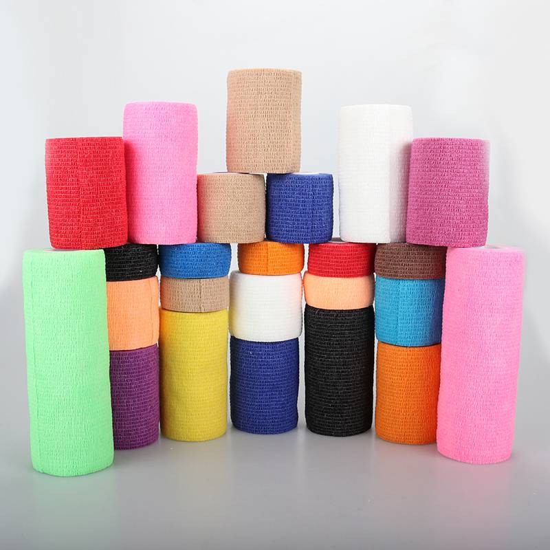Slouda football elastic self -adhesive bandage exercise pressurized tape elastic tape tie tape protective knee and wrist protection