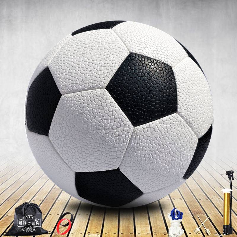 Jordan football leather, abrasion -resistant, thick soft leather young middle school student teaching and training competition No. 4 black and white