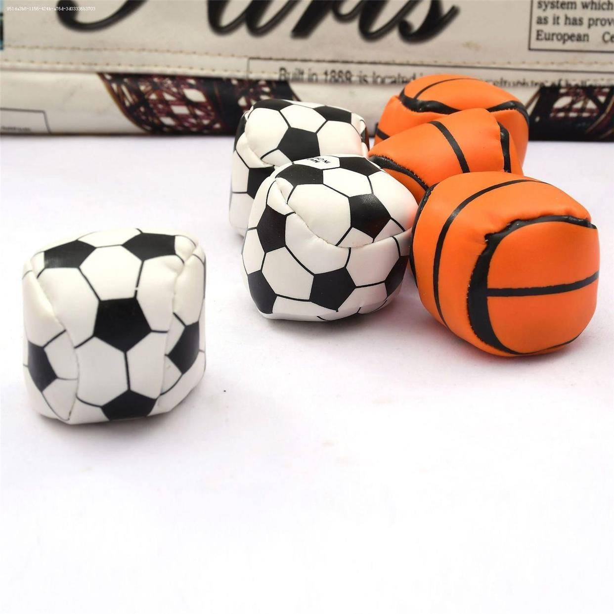 Er Shabao Children's Elementary Students Outdoor Drop Toys Classic 5CM Basketball Football Outdoor Toys Small Sandbag