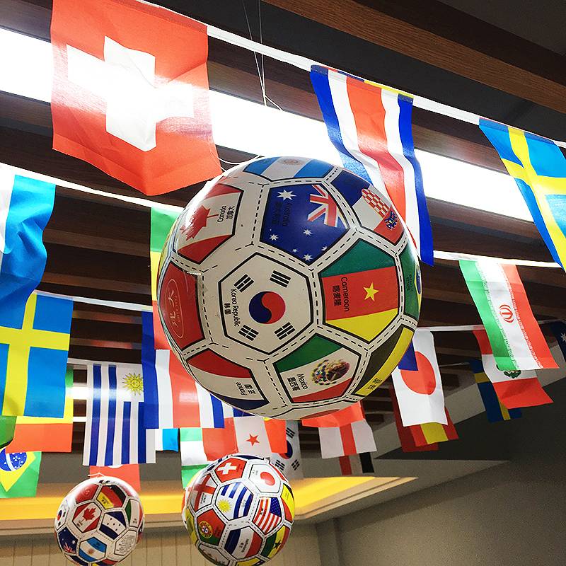 2024 European Cup Elastic Suspension Football Lapture Decoration Bar KTV Sports Lottery Shopping Strings Banner Fans for Fans