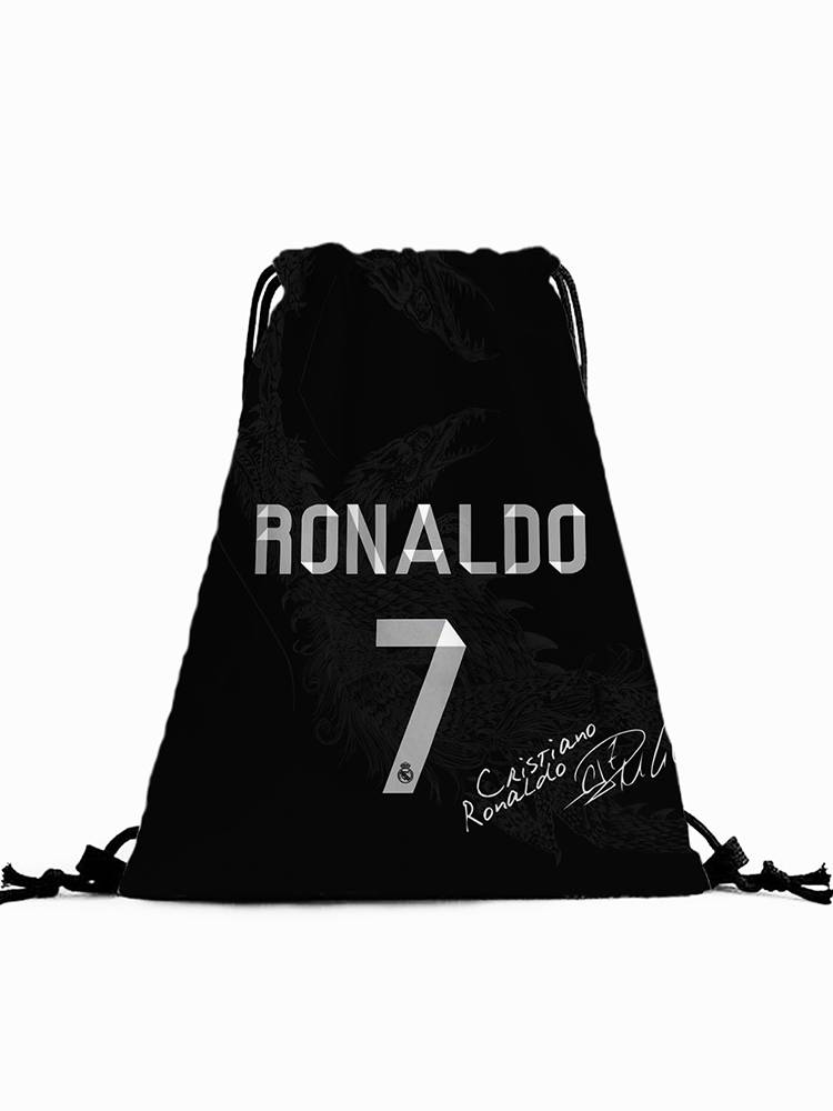 Messi Cristiano Ronaldo Football Star Back training backpack Portable basketball bag sports equipment storage bag pumping rope ball