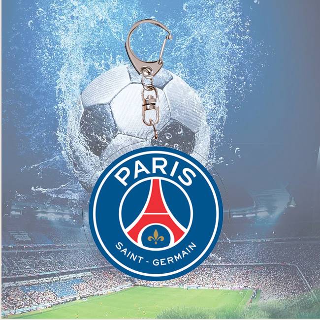 Football team emblem keychain spot Ackli double -sided pattern World Cup Champions League fans peripherals