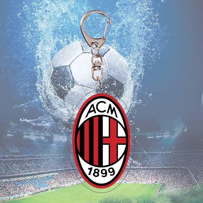 Football team emblem keychain spot Ackli double -sided pattern World Cup Champions League fans peripherals