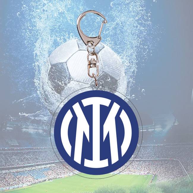 Football team emblem keychain spot Ackli double -sided pattern World Cup Champions League fans peripherals