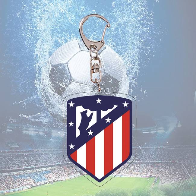 Football team emblem keychain spot Ackli double -sided pattern World Cup Champions League fans peripherals