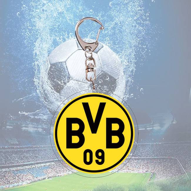 Football team emblem keychain spot Ackli double -sided pattern World Cup Champions League fans peripherals