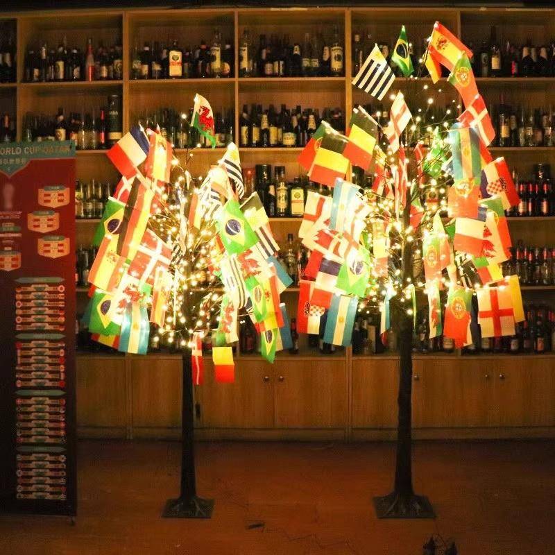 European Cup Football Cup Decoration Tree Energy -saving Lighting Bar KTV Restaurant Sports Lottery atmosphere laying supplies