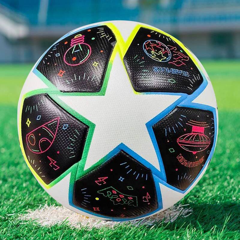 Paris Manchester United European Club Real Madrid Barcelona Seamless Hot Adhesive Adult Student No. 5 Football