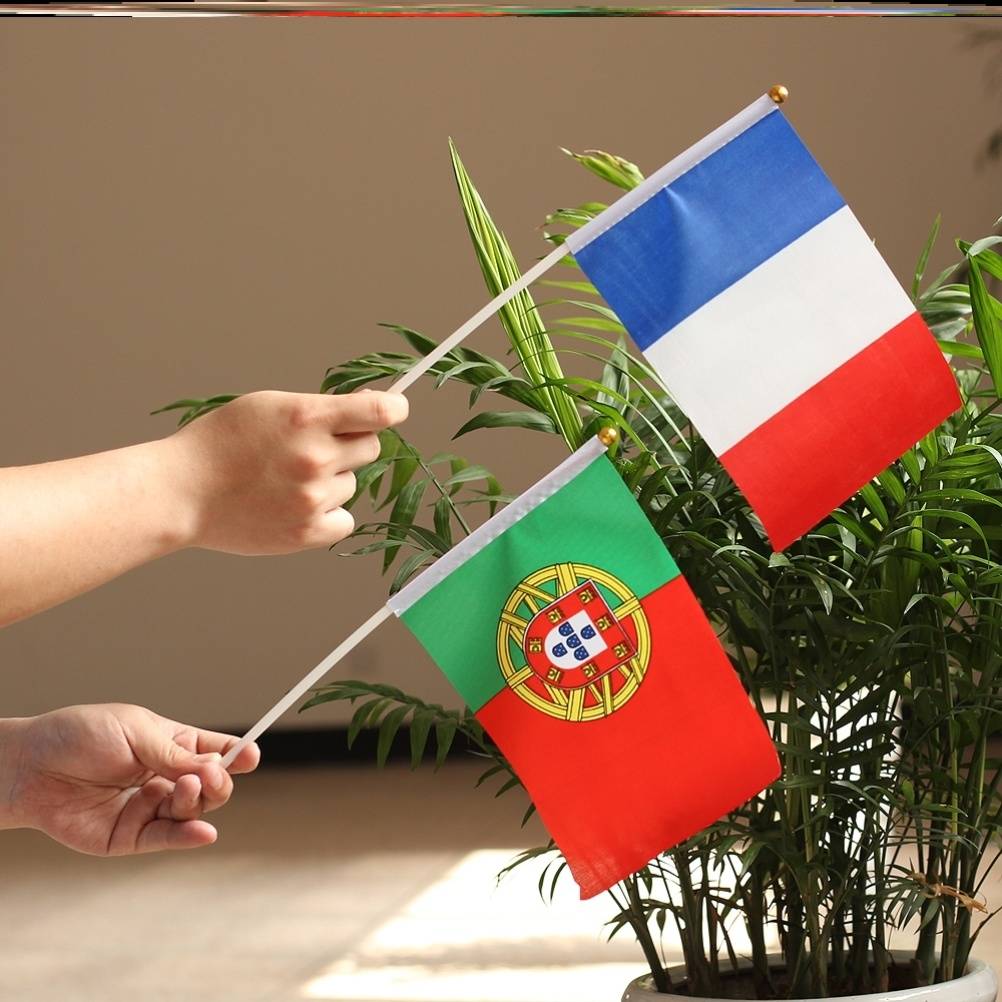 100 face European cups shake flag