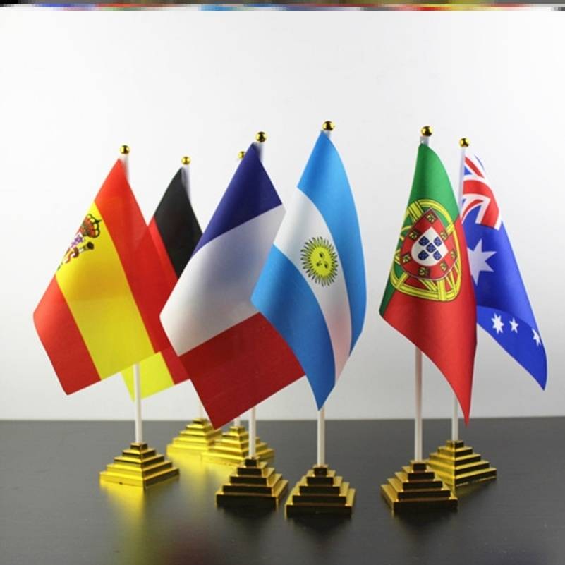 One -faced European cup table flag decoration
