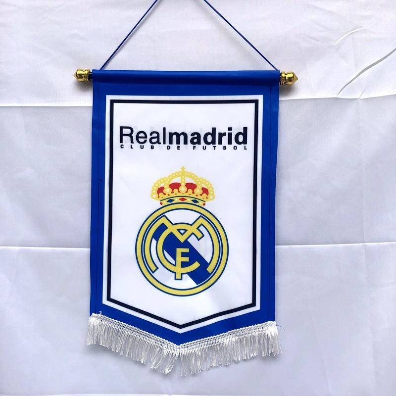 Flag Hanging Football Fan Bar Real Madrid Flag Decoration Switching Products Milan Chelsea Cup Pentagram Liverpool