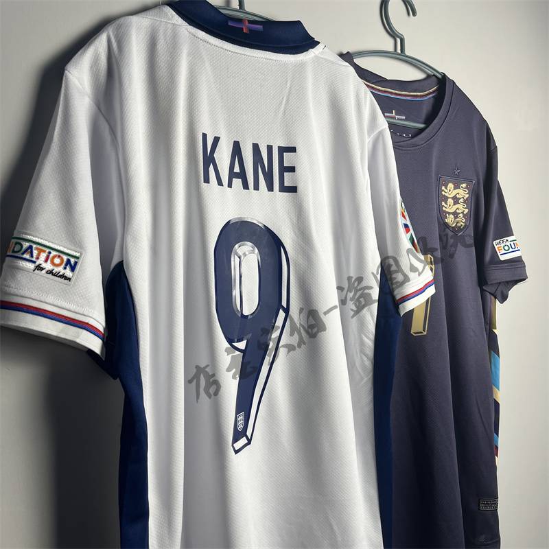2024 European England home jersey adult children short -sleeved football suit set No. 9 Kane Belinsham