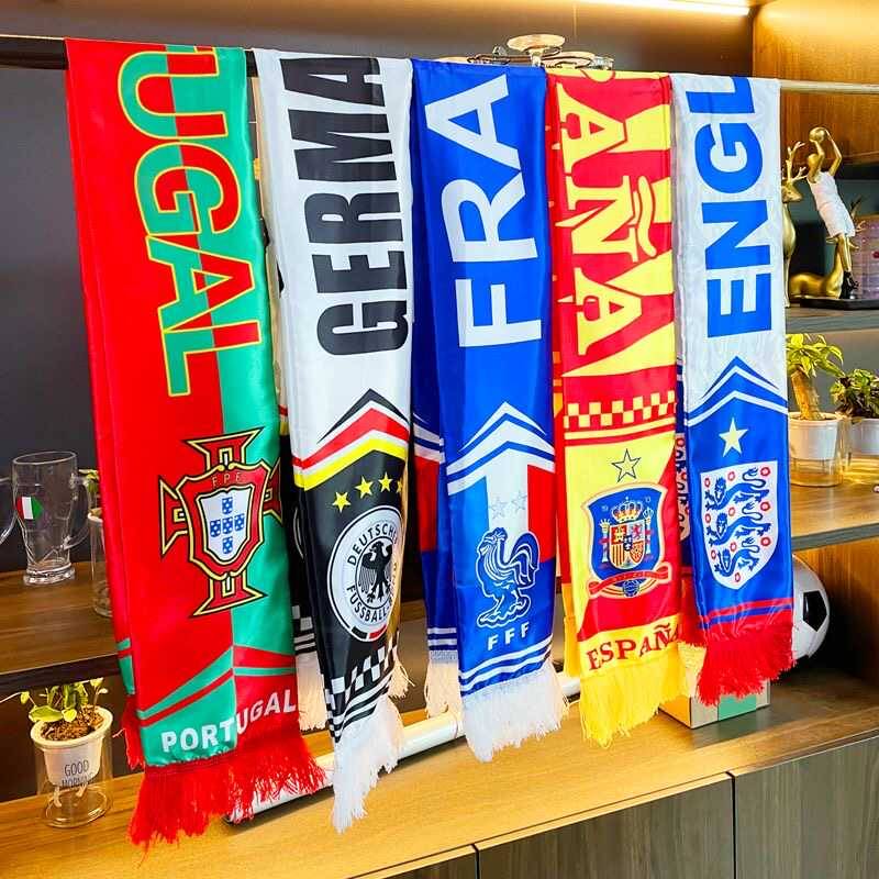 2024 European Cup Decoration France, Germany, Portugal Spanish football scarf bibra dressing fans products new