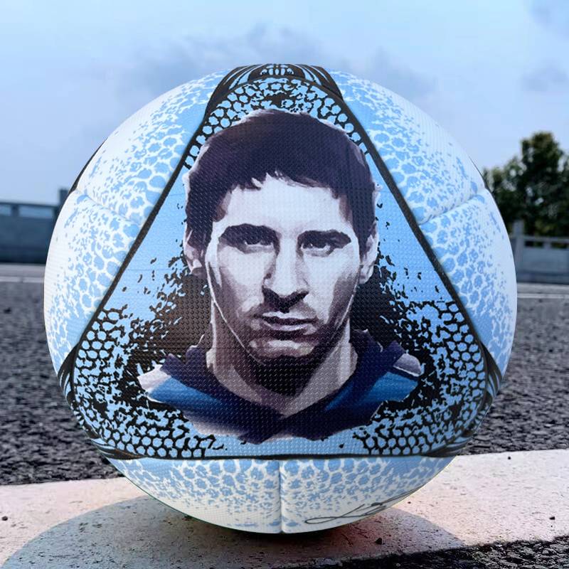 Football 2024 Messi Signature Football League No. 5 Ball Primary and Middle School Students Training Globe Fighting PU Collection Fans