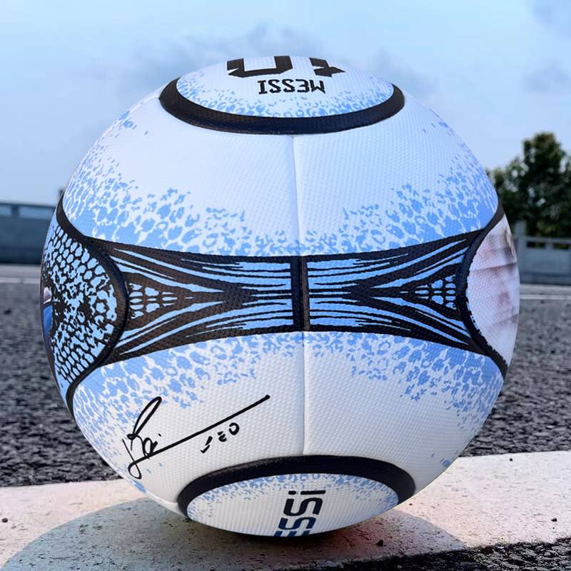 Football 2024 Messi Signature Football League No. 5 Ball Primary and Middle School Students Training Globe Fighting PU Collection Fans
