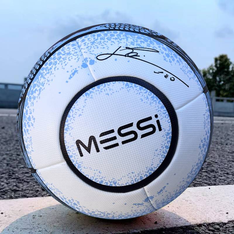 Football 2024 Messi Signature Football League No. 5 Ball Primary and Middle School Students Training Globe Fighting PU Collection Fans
