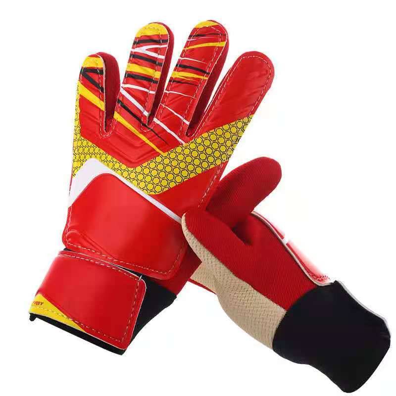 Children and adult football goalkeeper goalkeeper resistant dragon door latex special anti -slip goalkeeper training thickened gloves