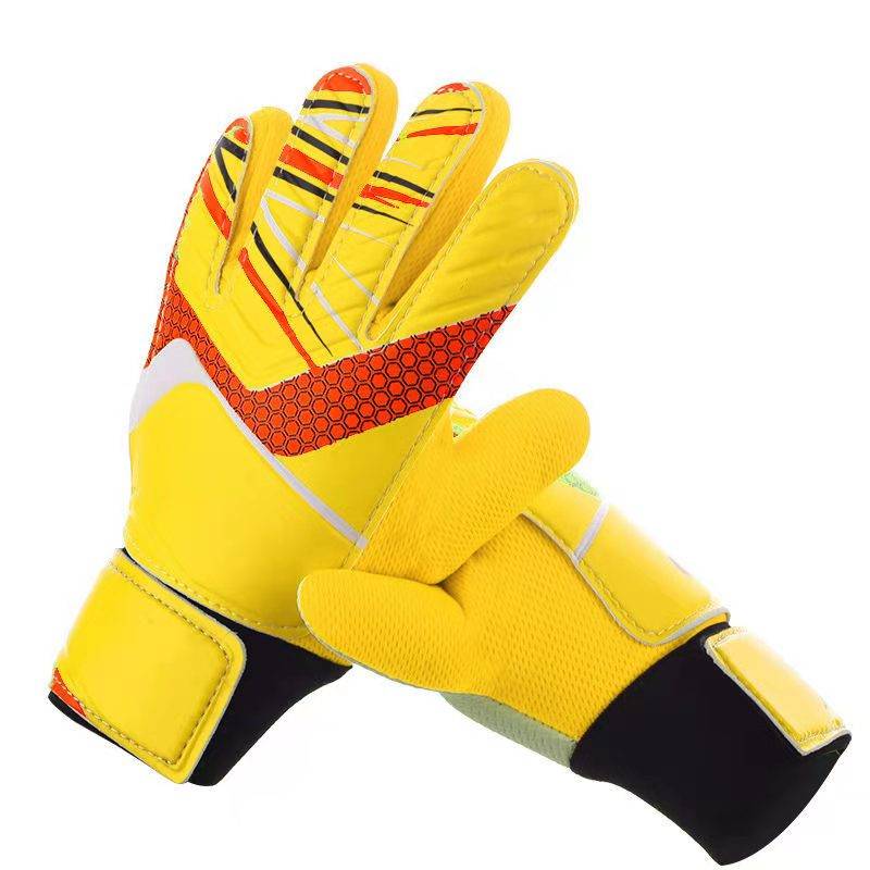 Children and adult football goalkeeper goalkeeper resistant dragon door latex special anti -slip goalkeeper training thickened gloves