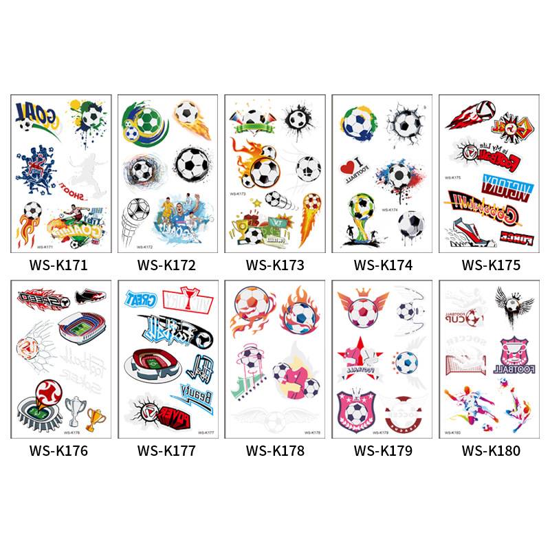 2024 European Cup Fan Come on Come Products KTV Bar Tattoo Patch Face Patch Football fluorescent night light sticker