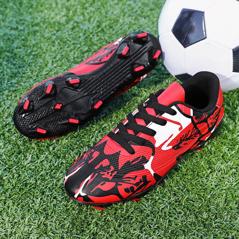 Football shoes men's skin noodle long nails football training short rubber shoes sports shoes low -top teenager shoes large size female