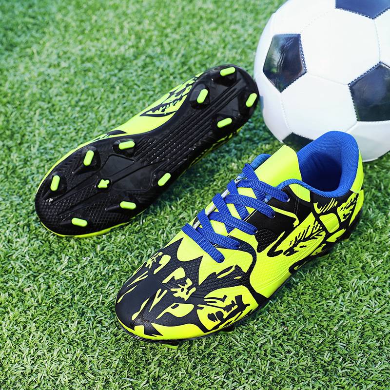 Football shoes men's skin noodle long nails football training short rubber shoes sports shoes low -top teenager shoes large size female