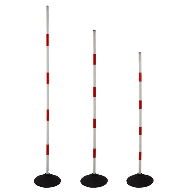Signing rod basketball football training red and white pole rubber base car training rod reversing rod training rod 1.5m-1.8