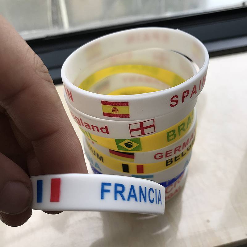 2024 European Cup fans wrist strap souvenir, Germany, Portugal, Italy, England Silicone Silic Plaza