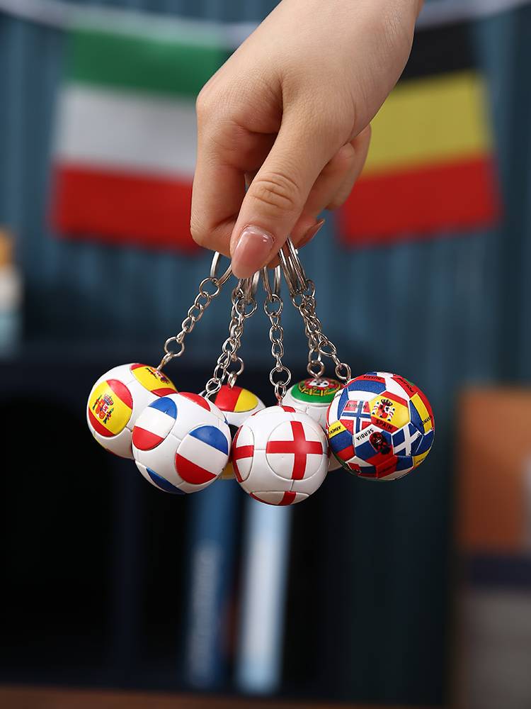 Champions League European Cup football keychain gift bell bell small pendant football fans gift peripheral souvenirs
