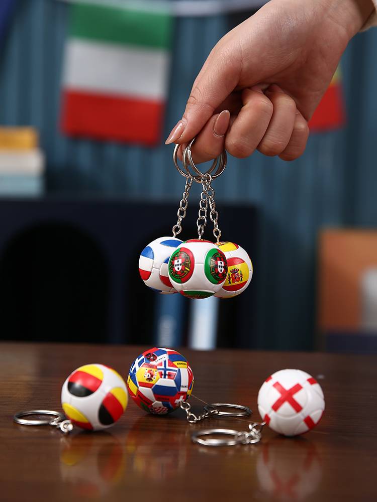 Champions League European Cup football keychain gift bell bell small pendant football fans gift peripheral souvenirs
