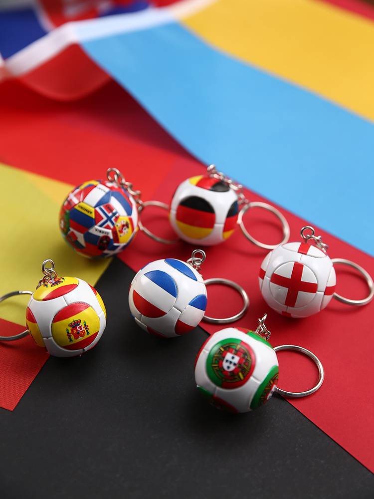 Champions League European Cup football keychain gift bell bell small pendant football fans gift peripheral souvenirs