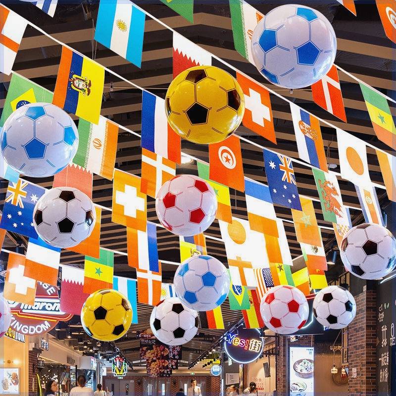 2024 European Cup Decoration Football Theme Decoration World Cup Sports Lottery Banner Lottery Shop Scenes Products