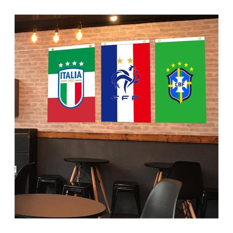 2024 European Cup Decoration Football theme Hanging Sports Lottery Store Store Atmosphere Furniture Products Stringing Flag