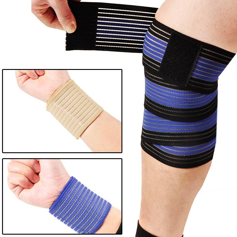 Plastic bandage from sticky wrist care, ankle, elbow, running training knee pads wrapped, pressed legs, waist and waist, men and women