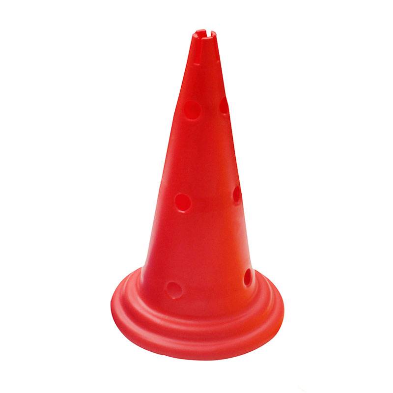 Children's football training equipment 52 cm bottom with hole logo bucket large marks cone barriers snow cake barrier obstacle