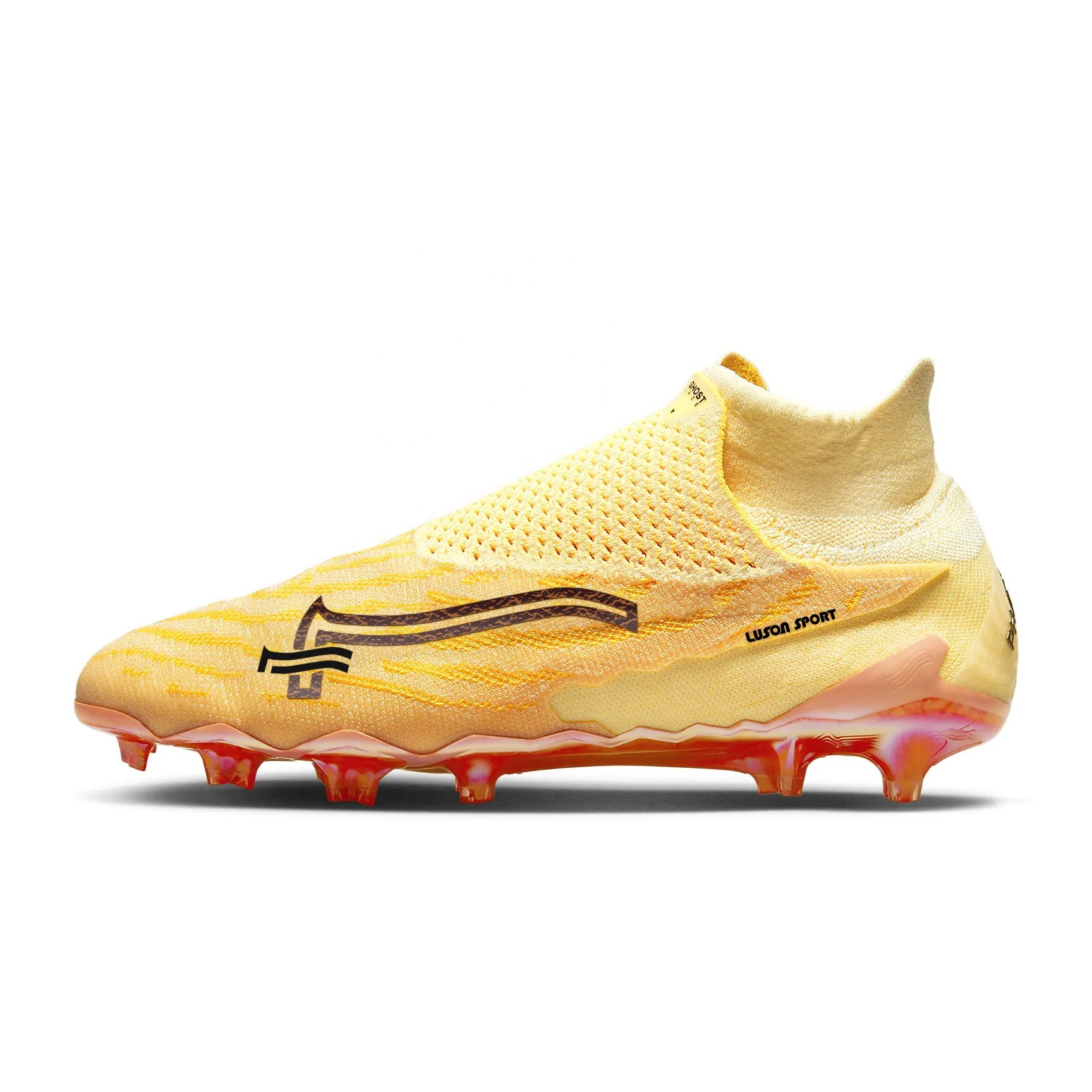 Luson Football Turf Boots Shoes Sole Men Shoes Playing High Ankle Make Your Own Soccer Shoes Turf Soccer Boot