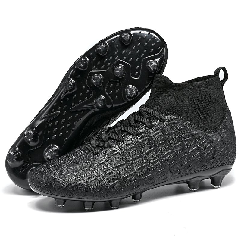 Custom Logo High-Top Ankle Cleat Boots Professional Indoor Turf Soccer Shoes 10 Color Rubber Synthetic Original Summer Winter