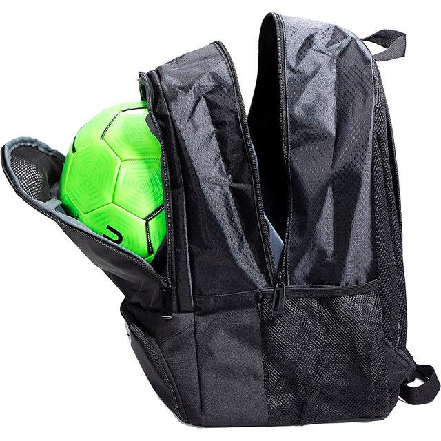 BSCI custom Durable Lightweight Outdoor Sport Football Bag Backpack Wholesale Soccer Backpack manufacturer With Shoe Compartment