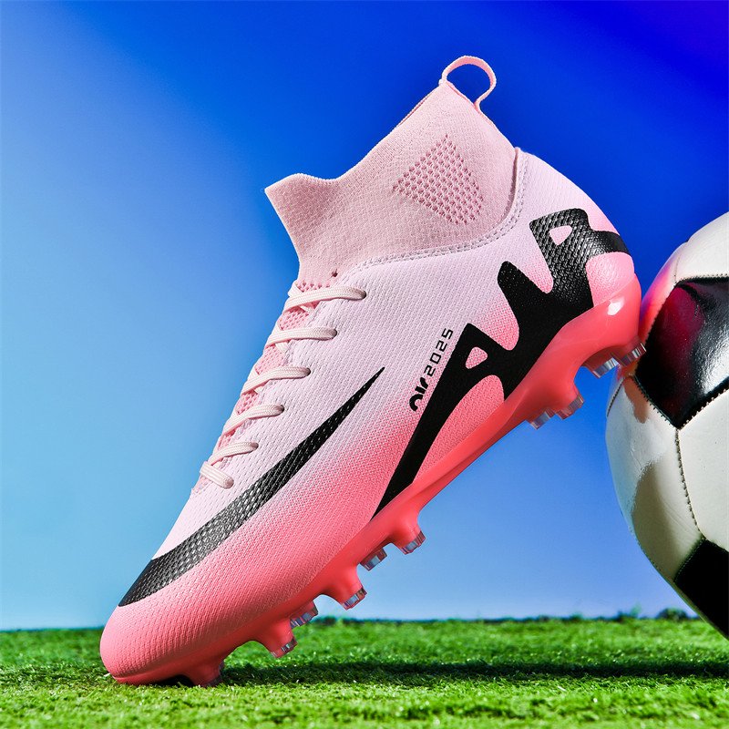 Popular Fashion Futsal Trend High-Cut Classical Fg/Tf Sport Wide Feet Solid Light Man Women Soccer Cleat Shoes Football Boots