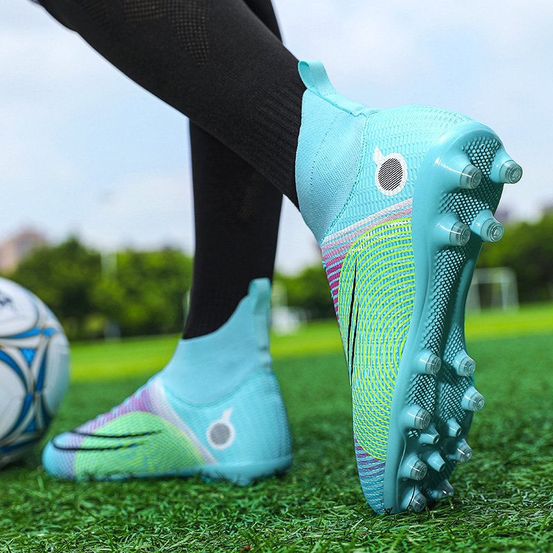 Manufacturer Customize Oem High Top Leather Outdoor Men'S Football Boots Soccer Cleats Custom Shoes